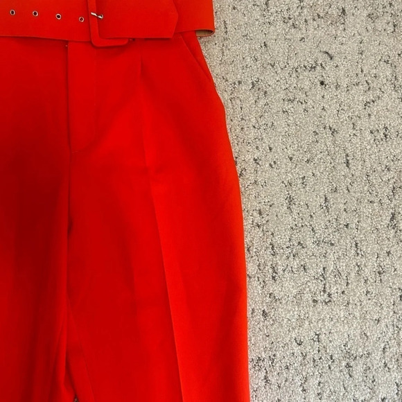 Zara barrel NWT legged high waisted belted (removable)  size XS NWT - Picture 9 of 9